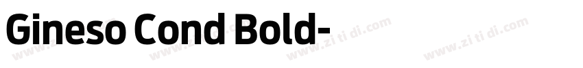Gineso Cond Bold字体转换